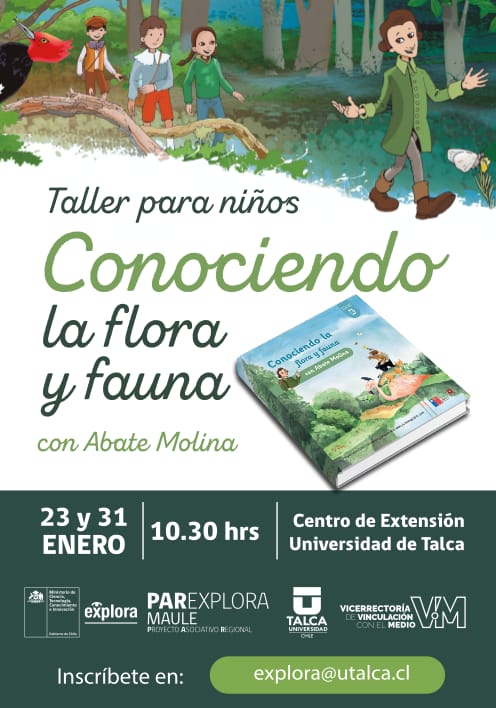 Taller Para Niños Conociendo La Flora Y Fauna Con Abate Molina Utalca