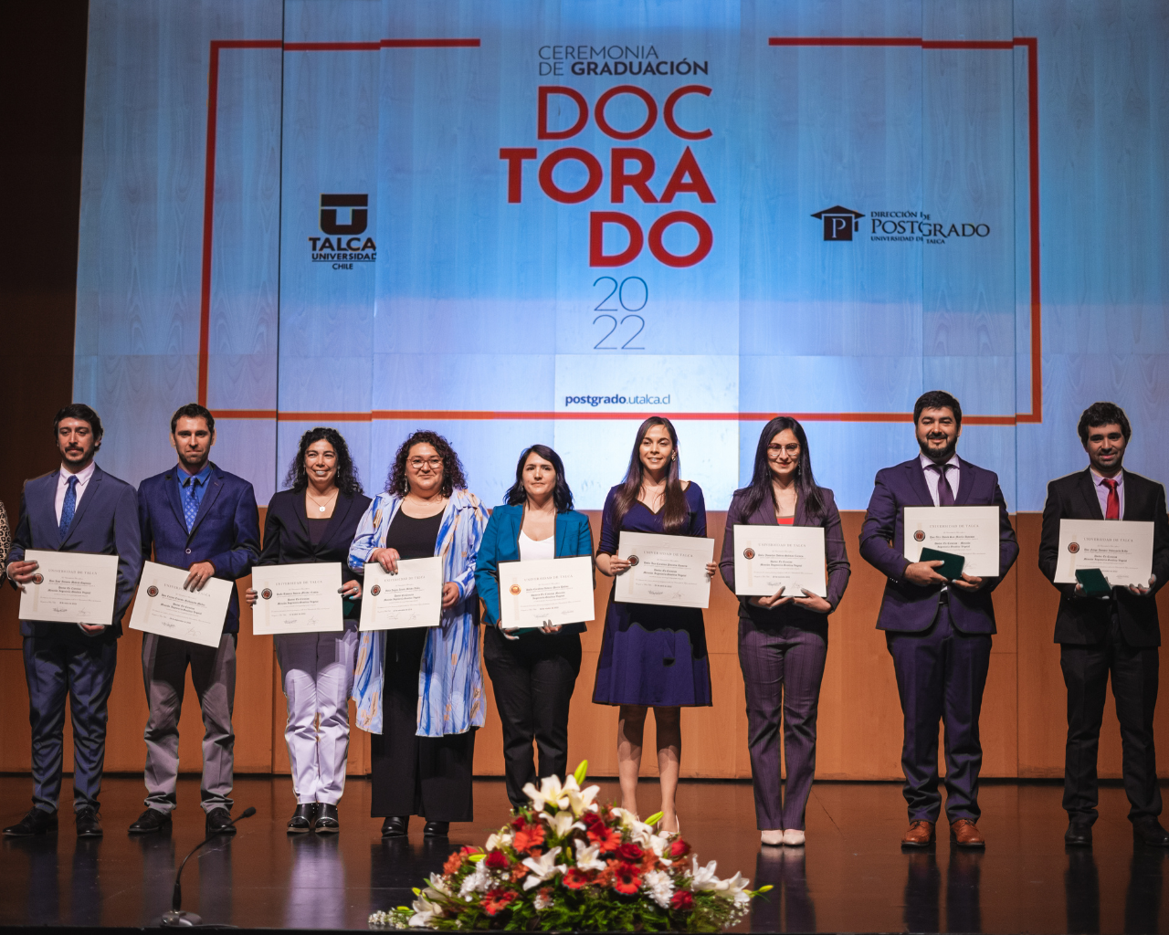 UTalca graduó a 47 nuevos doctores que contribuirán al desarrollo del país