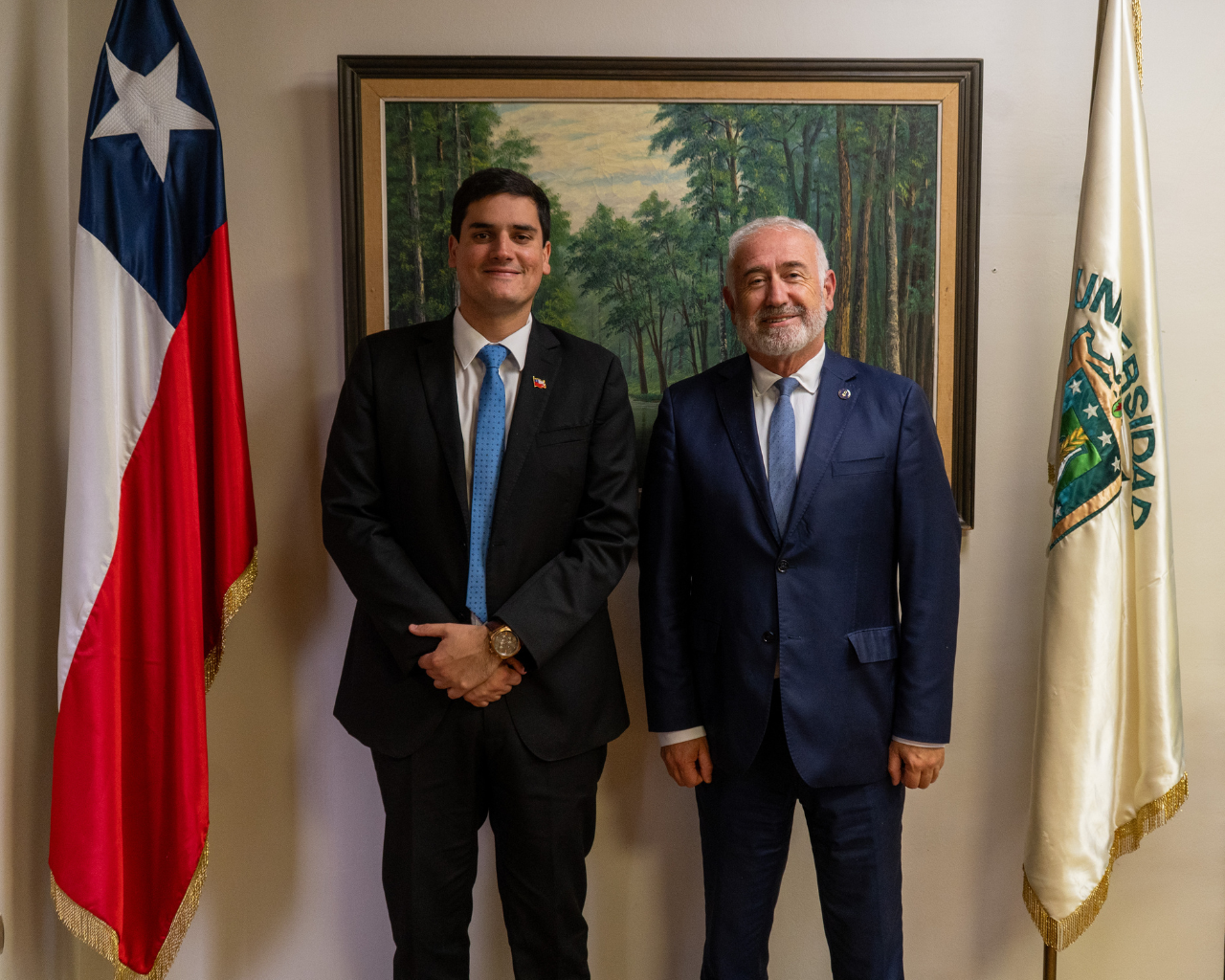 Rector electo UTalca refuerza vínculos con autoridades en empleo y desarrollo territorial